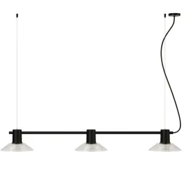 Compose rail pendant light large glass shade by zero